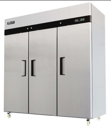 Migali commercial 3 door reach in freezer c-3f , free shipping for sale