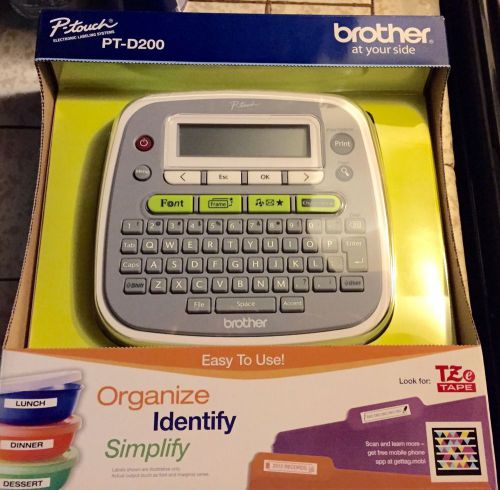 LABEL MAKER ELECTRONIC LABELER PRINTER BROTHER PT-D200 P-TOUCH - RETAIL $40
