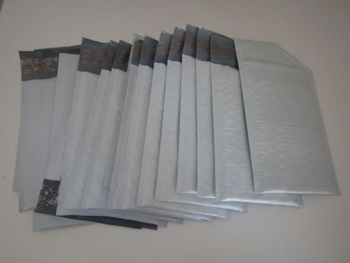 26 of #000 / 4x8 poly bubble mailers padded envelopes  white for sale