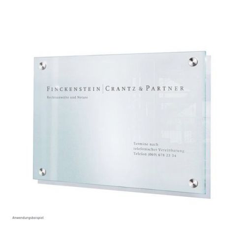 Sign Systems Cristallo Wandschild A3 Wall Sign