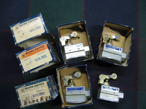 FOUR Honeywell Micro Switch BZV6-2RQ2 Limit Switch - Unused Inventory - NOS