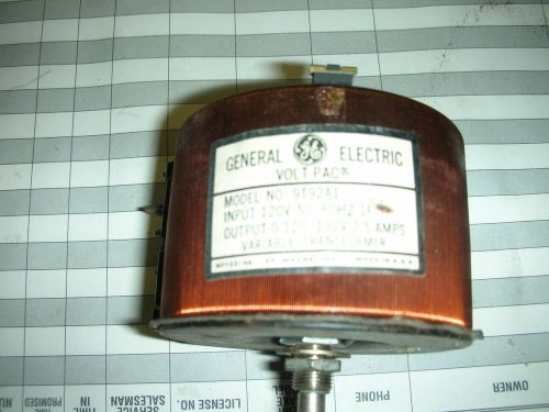GE General Electric Volt-Pac 9T92A1 Variable Transformer
