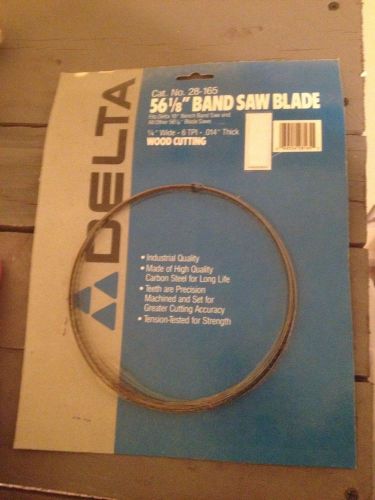 56-1/8&#034; x 1/4&#034; x 6 tpi band saw blade delta 28-165 new for sale