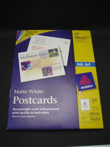 Avery 8387 Post card Matte white