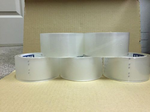 5 rolls of Uline 1.8 mil clear packing tape 2in x 55 yrd rolls