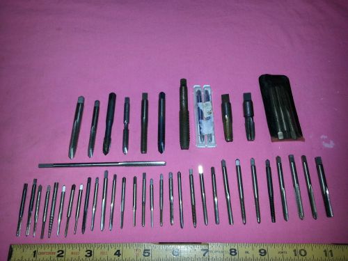 MACHINISTS LOT ASSORTED SIZE HSS SAE THREAD HAND TAP S