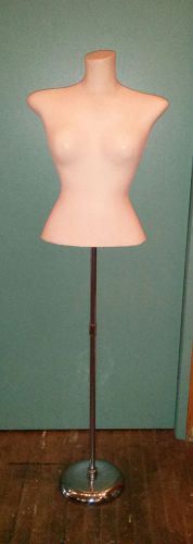 Vintage Female Composite Plaster Mannequin Dress Form 37&#034; Bust  25 1/2&#034;  Waist