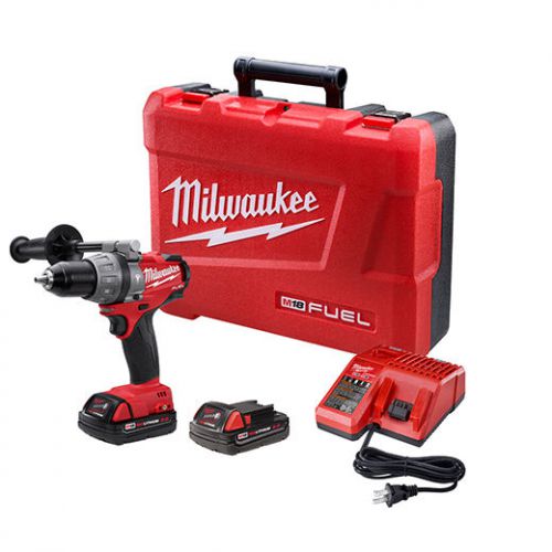 Milwaukee 2604-22ct m18 fuel 1/2&#034; 18v hammer drill/driver kit - heavy duty new for sale