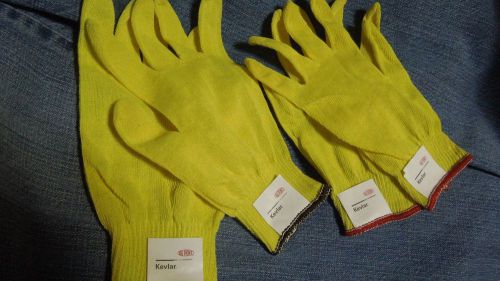2 New Pairs Lot Cut Resistant Gloves DuPont Kevlar Sizes 1 pr LARGE &amp; 1 pr SMALL