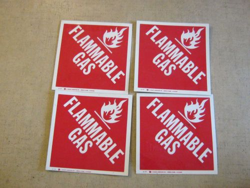 4 vinyl flammable non flammable gas signs