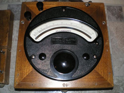 Vintage ge  int. thermocouple 100 milliampmeter model 8dp2akn9 for sale