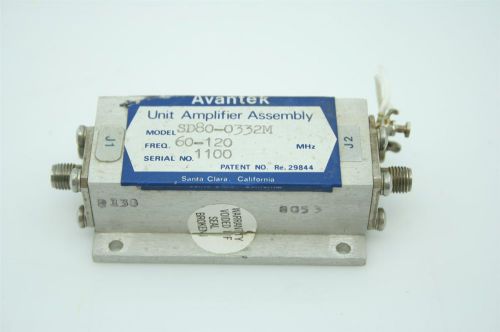 Avantek RF Microwave Preamp LNA Amplifier 100-1000 MHz 10dBm 30dB gain  TESTED