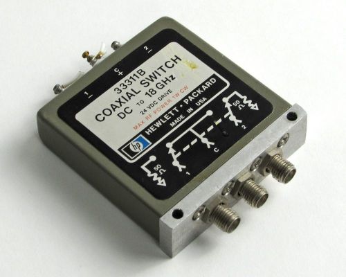 HP / Agilent 33311B Coaxial Switch DC to 18 GHz