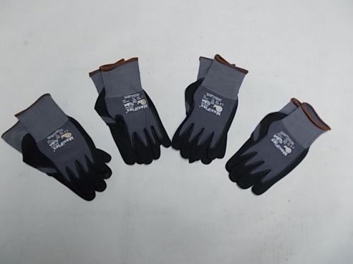 4-pair g tek maxiflex ultimate nitrile coated nylon work gloves,size  large for sale