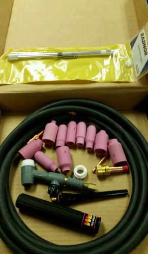 Weldtec  tig torch set with Radnor hose. New in box. FREE SHIPPING