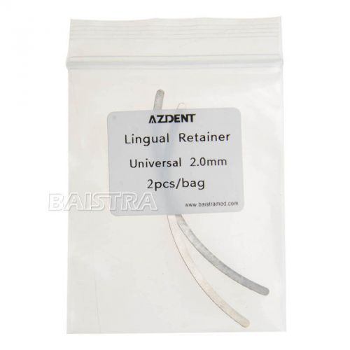 2 Pieces new Dental Orthodontic Universal Lingual Retainer Mesh Base 2.0mm F you
