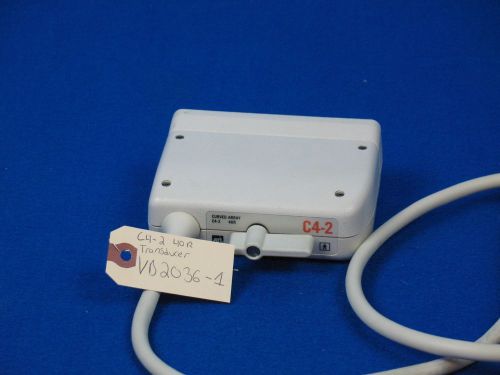 Philips ATL C4-2 40R Ultrasound Transducer Probe Curved Array HDI 5000 3500 3000
