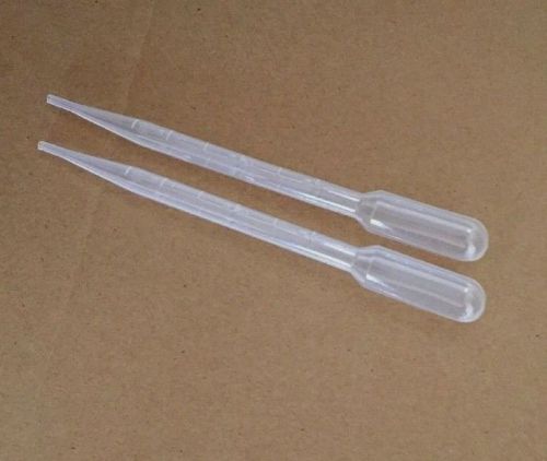 100 Transfer Pipettes, Graduated 3 mL w/ 1/2 mL Interval; 7 mL Capacity; 155 mm