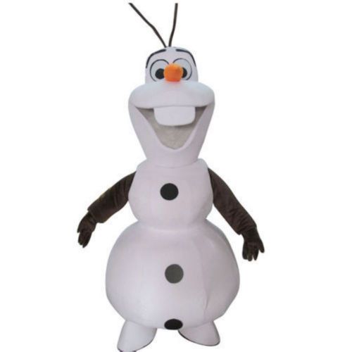 Hot Frozen Adult Olaf Snowman Mascot costume Fancy Dress Halloween Party Suit