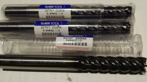 3  5/8 garr # 52747 solid carbide 5 flute single  end  mill coating for sale
