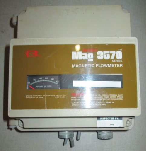 USED* BROOKS MAG 3570 3575A5D2L6WB MAGNETIC FLOWMETER 32VDC 800 OHMS (P2)