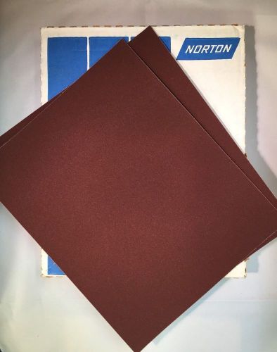 Norton #66261101837 9X11 K224 100J Grit Lightning Metalite Emery Cloth Box of 50