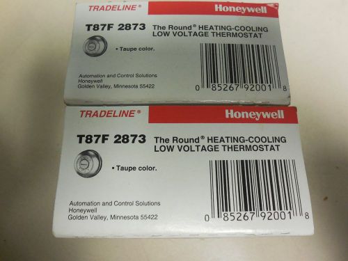 LOT OF 2 HONEYWELL T87F 2873 HEATING COOLING THERMOSTAT NEW B2