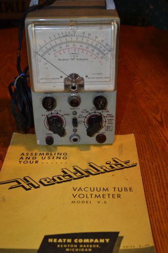 Rare Vtg. Heathkit VTVM  Model V 6 Factory Manual incl. Ham Radio