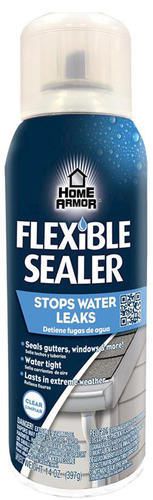 New - (2) cans home armor flexible spray sealer 14 oz each - clear stops leaks for sale