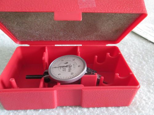 Interapid indicator  swiss made in red plastic case plus wrench .0060 thousands for sale