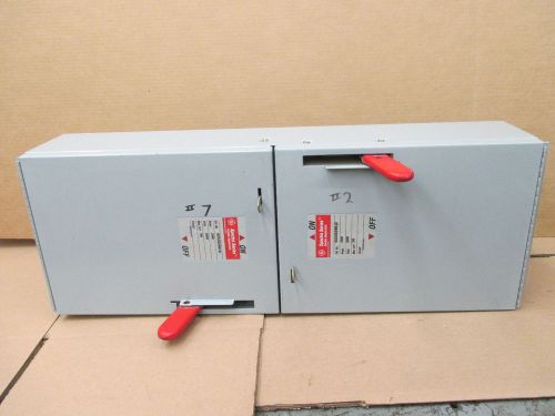 General Electric Spectra Series ADS26200JD 200 Amp 600V Dual/Twin Fusible Switch