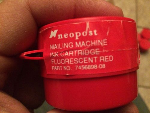 Neopost Fluorescent Red Ink Cartridge For Mailing Machine Part # 7456898-08