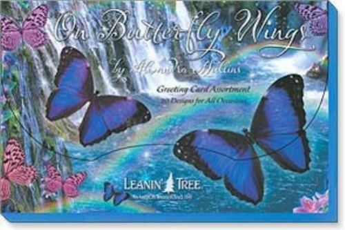 Leanin&#039; Tree On Butterfly Wings 20 Greeting Card Assort
