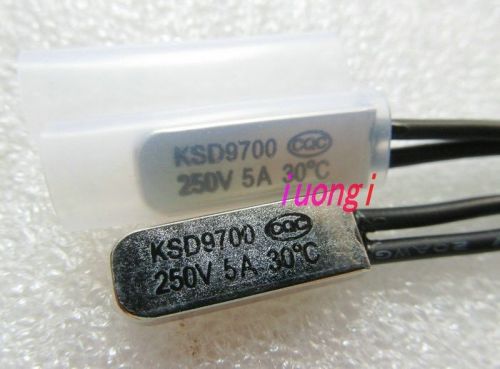 3pc KSD9700 30?C 250V 5A Thermostat Temperature BiMetal Switch NC Normally Close