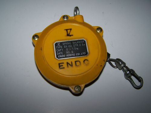 Endo kogyo ek-00 spring loaded tool balancer cable hook .5-1.5kg for sale