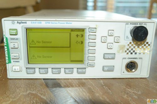 Agilent/hp e4418b epm series single-channel power meter as is for sale