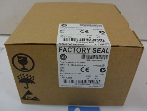 MFG 2014 Factory Seal 1794AENT Remote Ethernet Adapter Catalog 1794-AENT Ser B