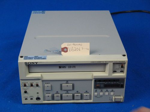 Sony svo-9500md medical s-vhs hi-fi stereo video cassette recorder vcr for sale