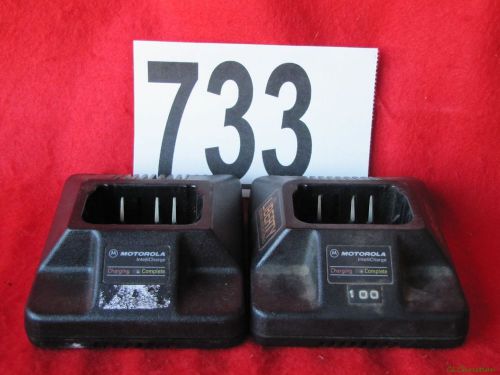 Lot of 2 ~ motorola intellicharge 120v charger bases ~ htn9042a ~ #733 for sale