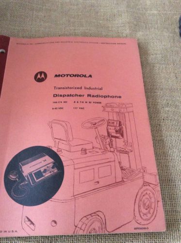 Vintage Motorola Radiophone Manual