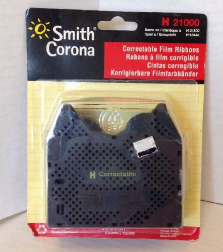 New! SMITH CORONA Correctable Typewriter Film Ribbons H 21000 Pack of 2