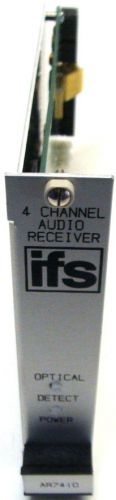 IFS AR7410 4 Channel Digital Audio Receiver 1 Fiber NIB