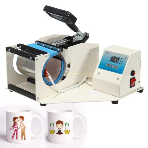 GREAT MUG HEAT PRESS MACHINE WHITE AUTOMATIC COFFEE LATTE SUBLIMATION MACHINE