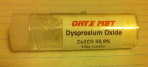 Dysprosium oxide Dy2O3 9 grams plus