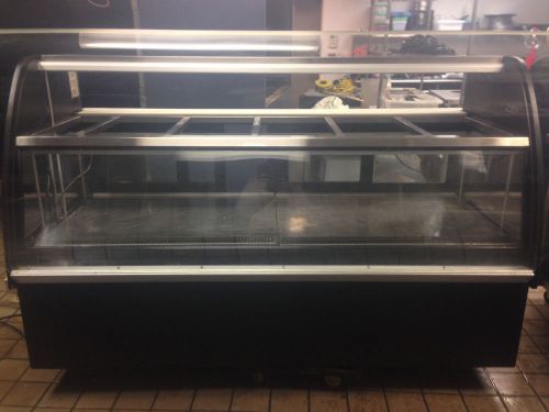 Curved Glass Self Contained Refrigerated Deli/Salad Bar Combinition Display Case