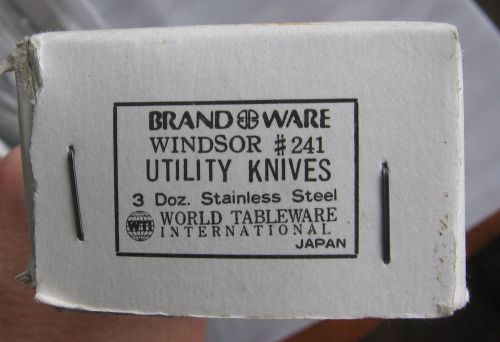 36 PCs Restaurant Quality Stainless Steel Dinner Knife Flatware Windsor NOS