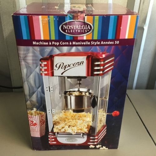 Nostalgia Electrics Retro Popcorn Maker Popper Machine RKP-630 Used
