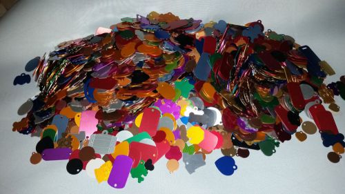 Giant Lot of anodized aluminum pet tags for laser or engraving *NR*