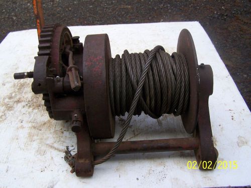 Beebe Brothers All Steel 2 Ton Hand Crank Winch