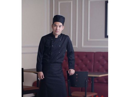 Chef sleeve coats black color for chef 1 pcs for sale
